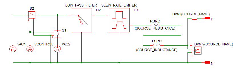 DVM AC Line Surge/Sag Source